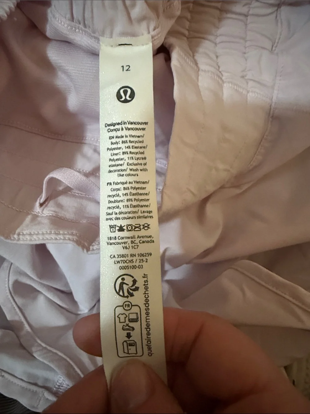 Lululemon Light Pink Running Shorts Size 12